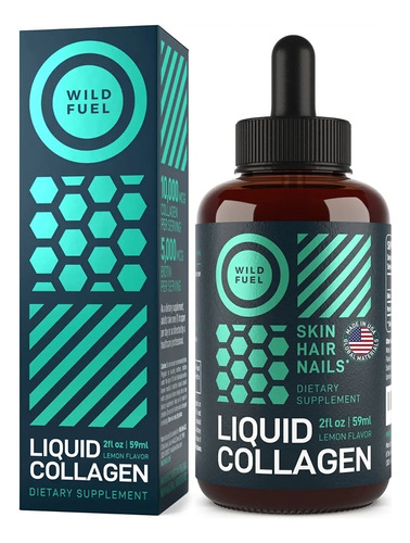 Liquid Collagen 59ml, Wild Fuel,pepti Colageno Liquido,