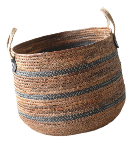 Cesta De Lavandería Tejida Cesta De Mantas Para El Hogar S