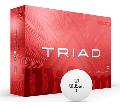 Bolas De Golfe Wilson 2025 Triad White 12 Balls