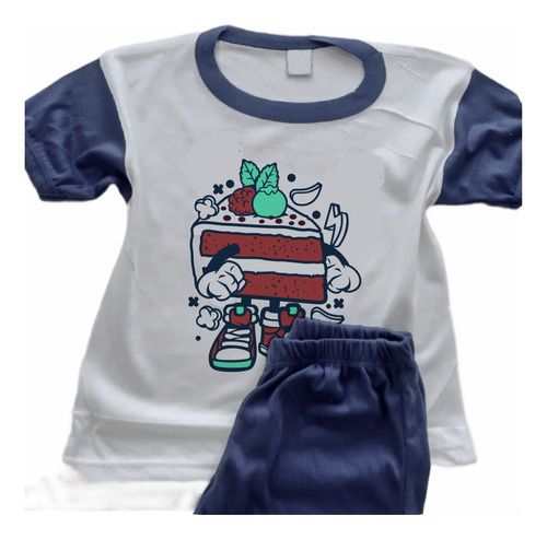 Pijamas Hot Dog Infantil Estampada Personalizada - 0196