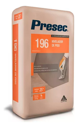 Presec 196 Piso Técnico Nivelador De Piso Fino 25k