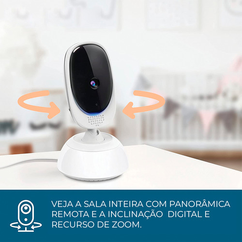 Babá Eletrônica Motorola Vm75-2 Monitor Bebê Tela 5 Pol.