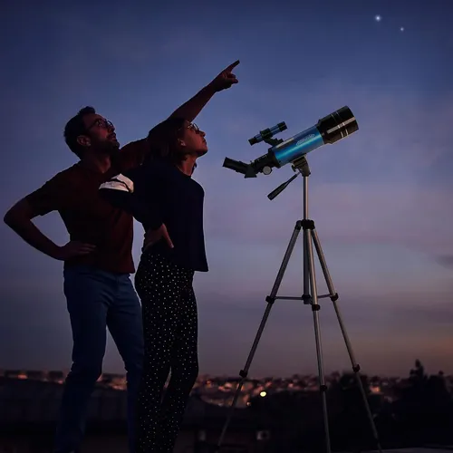 Aomekie Telescopio para Niños 70mm Telescopio Astronómico 150X con Trípode Refractor Telescopio Regalo Aomekie Telescopio para Niños 70mm Telescopio Astronómico 150X con Trípode Refractor Telescopio Regalo