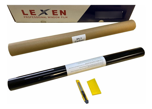 Lexen 2ply Rollo Pelicula Tinte Ventana Carbono Premium 24 X