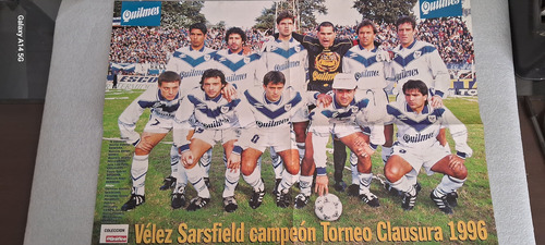El Gráfico Vélez Campeón Clausura 1996 Con Póster