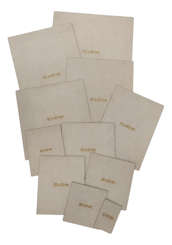 Cortes Placa Fibrofácil , Mdf 50x50 Por Unidad
