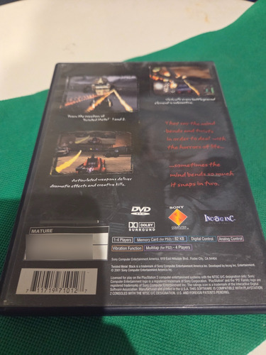 Juego Físico Twisted Metal Black Ps2 (Usado)
