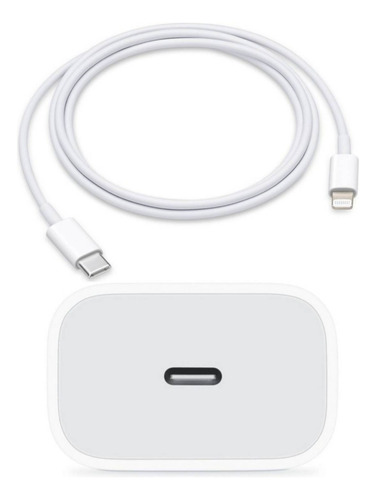 Cargador 20w Para iPhone & iPad + Cable 1m Certificado Mfi
