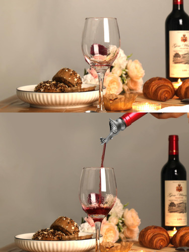 Vertedor De Vino Y Licor De Acero Inoxidable