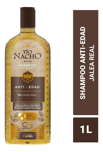 Shampoo Tío Nacho Anti-edad Anti-caída Con Jalea Real 1 L