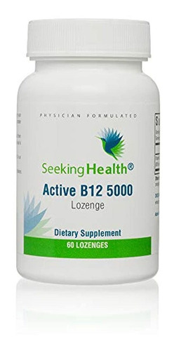 Seeking Health - Pastilla Activa B12 5000 De Metilcobalamina
