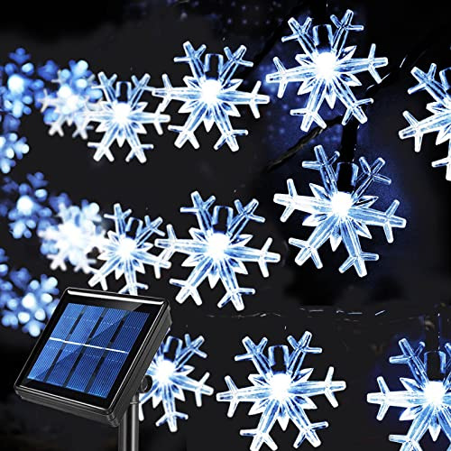 Luces De Navidad Solares De 100 Led Y 55 Pies De Largo,...