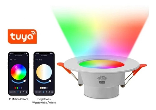 Lampara Inteligente Wifi Techo Downlight Rgbwc Tuya Smart