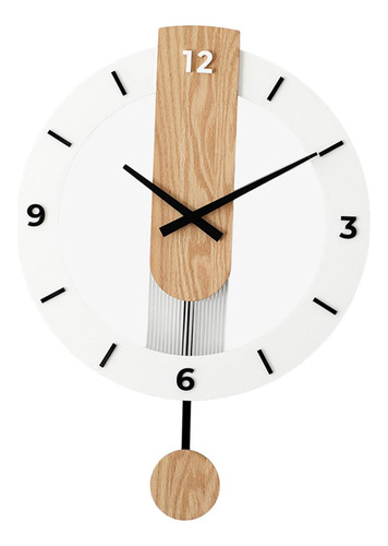Reloj De Pared De Madera Maciza, Diseño Números Arábigos