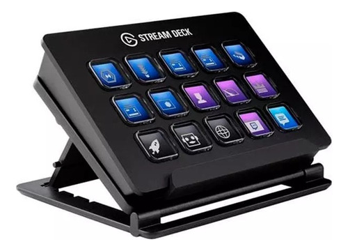 Stream Deck Elgato 15 botões LCD de streaming personalizáveis