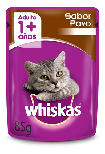 Imagen 7 de 10 de Whiskas Combo Gato Adulto Alimento Carne 10kg + Sobres 6u