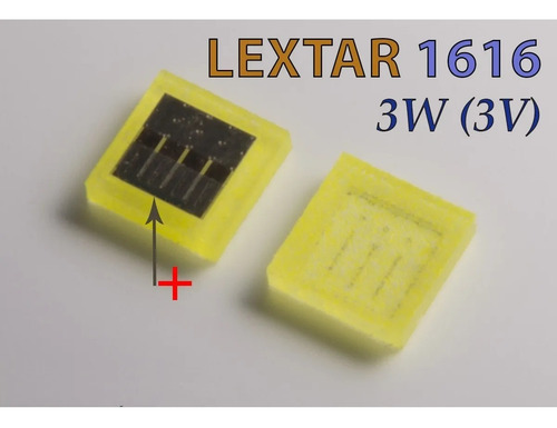 Imagen 2 de 3 de Led Smd Blanco Frio 1616 Csp 3v 3w Backlight 4k X10 Unidades