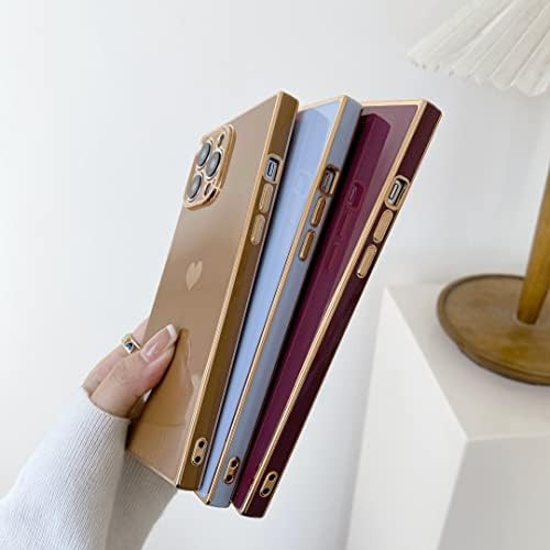 Capa Tzomsze: Resistente, Para iPhone 13 Pro Max Candy Brown