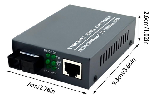 Convertidor De Medios Ethernet De Fibra Convertidor Monomodo
