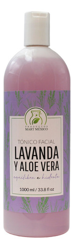 Tónico Facial De Lavanda Y Aloe Vera 1 Litro Momento De Aplicación Día/noche Tipo De Piel Todo Tipo De Piel