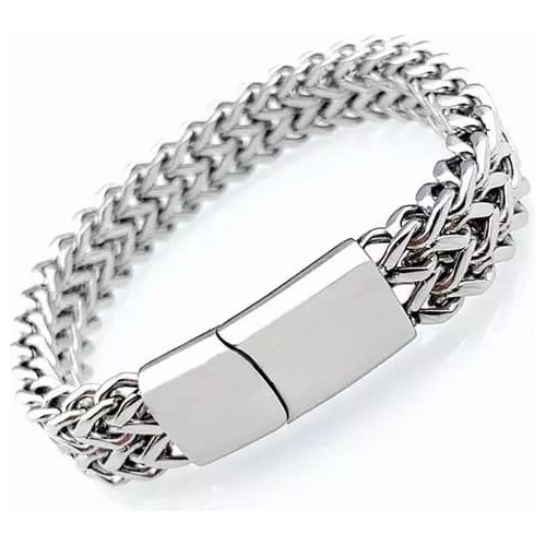 Brazalete De Titanio De Doble Capa Para Hombre