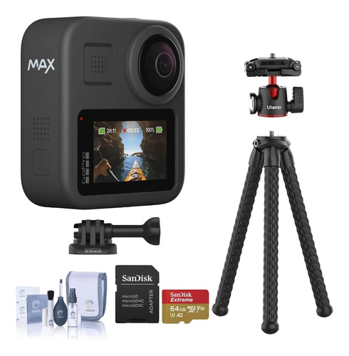 Gopro Max - Cámara Impermeable 360 ??+ Tradicional Con Panta