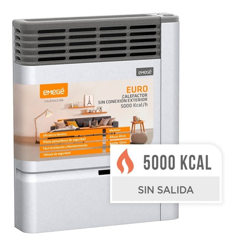 Imagen 2 de 5 de Calefactor Emege 5000 Calorias Ce3150st Sin Salida - Cuotas