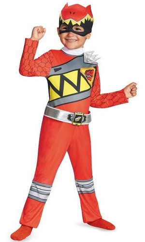 Disfraz Licencia Power Ranger Rojo C/m Dino Charge