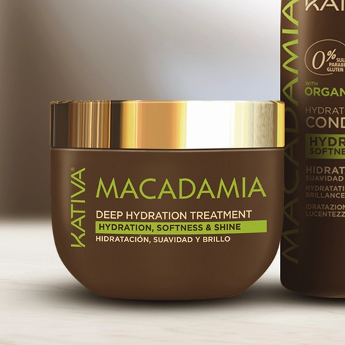 Imagen 2 de 7 de Máscara De Tratamiento Kativa Macadamia 250ml