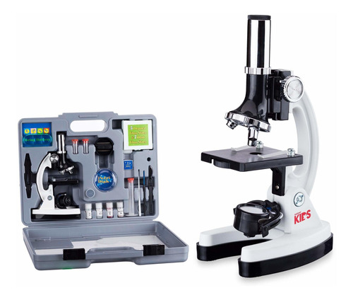 Amscope-kids M30-abs-kt2-w Kit De Microscopio Con Brazo De M