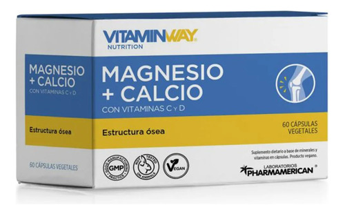 Vitamin Way Magnesio + Calcio Fortalece La Estructura Ósea
