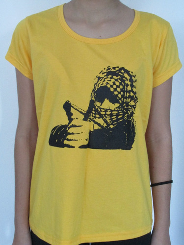Camiseta Baby Look Luta Palestina Antifascismo