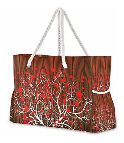Bolso De Viaje Heart Tree Waterproof Large Tote Bag Should 
