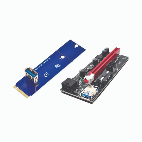 Combo Adapt. De M.2 A Usb 3.0 Pcie + Riser Para Pcie 1xa16a