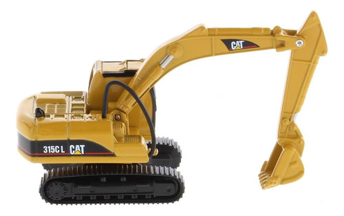 Excavadora miniatura Caterpillar Micro 315d L 1/87, color amarillo