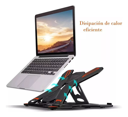 Soporte Base Notebook Y Celular Ajustable Hasta 17 Pulgadas