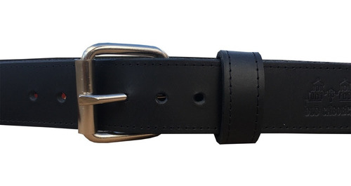 Imagen 8 de 8 de Cinturon Negro Piel Genuina Resistente Old Caborca 38mm
