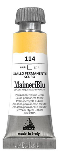 Aquarela Maimeri Blu Tubo Gr.4 114 Perm Yellow Deep 12ml