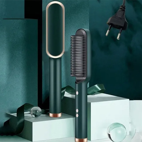 Imagem 3 de 6 de Escova Alisamento De Cabelo Cerâmica Ânion Eu Plug