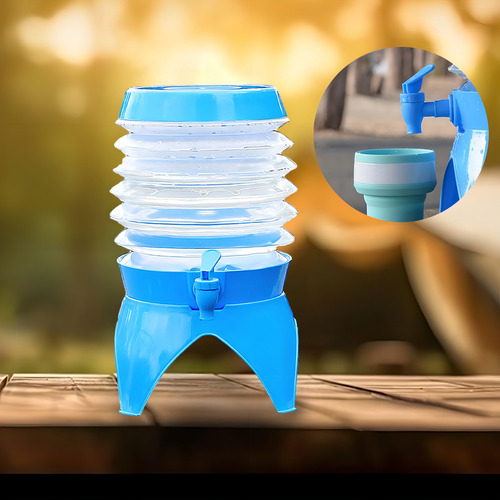 Jarra De Agua Plegable Para Acampar Con Contenedor De Agua P