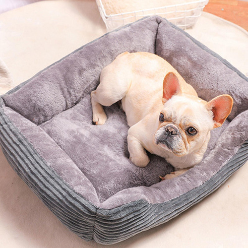 Cama Para Mascotas Rectángulo De Felpa Para Perros S