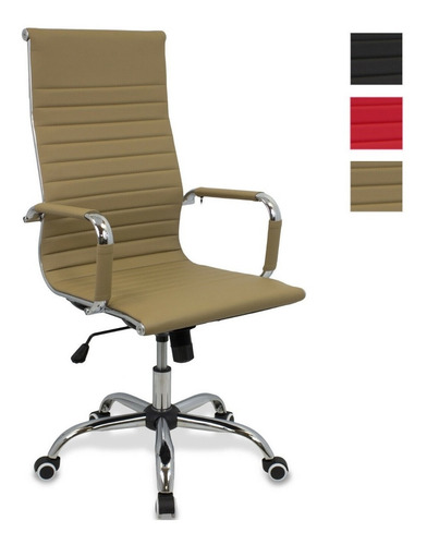 Imagen 4 de 6 de Silla Giratoria Ejecutiva Ruedas Altura Regulable Reclinble