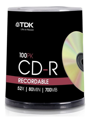 Cd R Tdk 52x 80 Min Ver Referencia En La Descripción