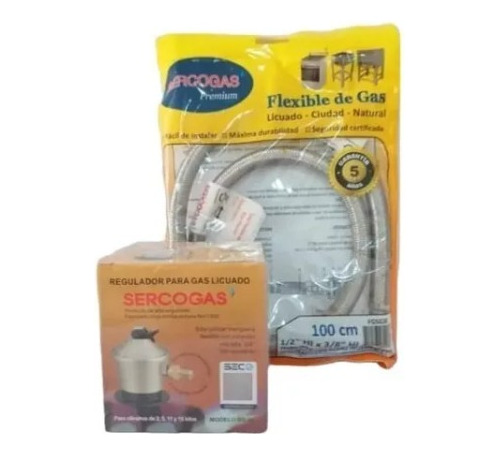 Kit Regulador De Gas C/ Flexible Certificados // Ferre Val