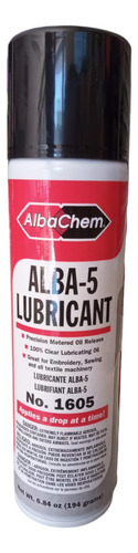 Alba-5 Lubricante 100% Transparente Albachem 
