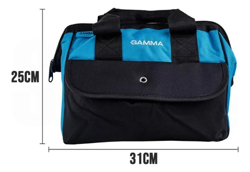 Bolsa Para Ferramentas Em Lona 12'' Gb0020/br Gamma Cor Azul/preto