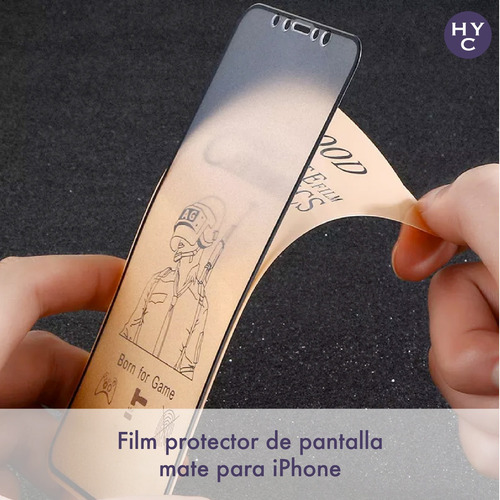 Imagen 2 de 10 de Film Ceramico Mate Compatible iPhone 12 Y 12 Pro