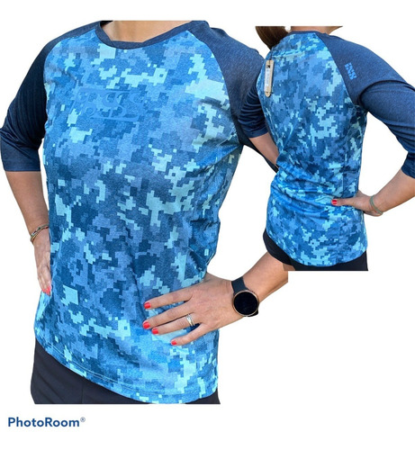 Ixs Marine Camo Polera Jersey Mtb  Woman Mujer Bici Enduro