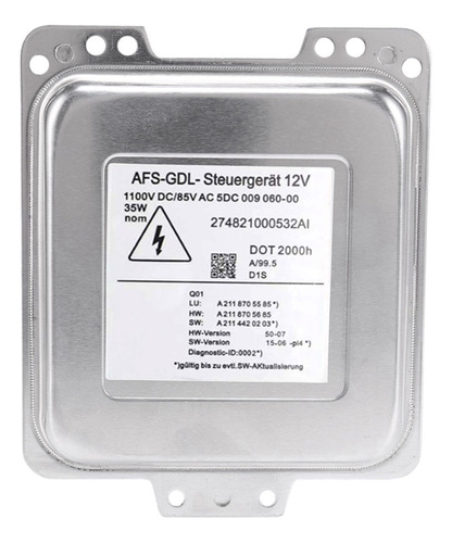 Unidad De Control De Faros Delanteros Hid Xenon A2118705585