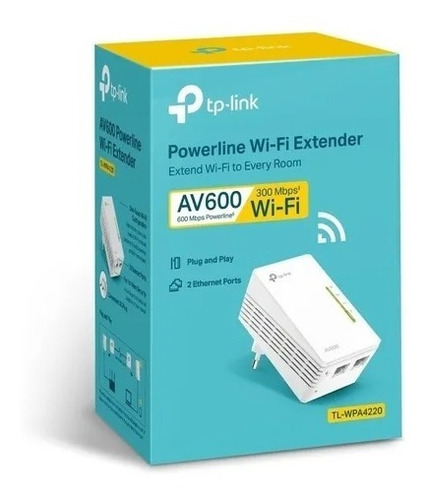 Tp Link Tl-wpa4220 Extensor Wi-fi Av600 Powerline